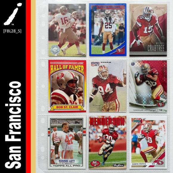 NFL Other - San Francisco 49ers 9 Card Lot [FBL28_5]